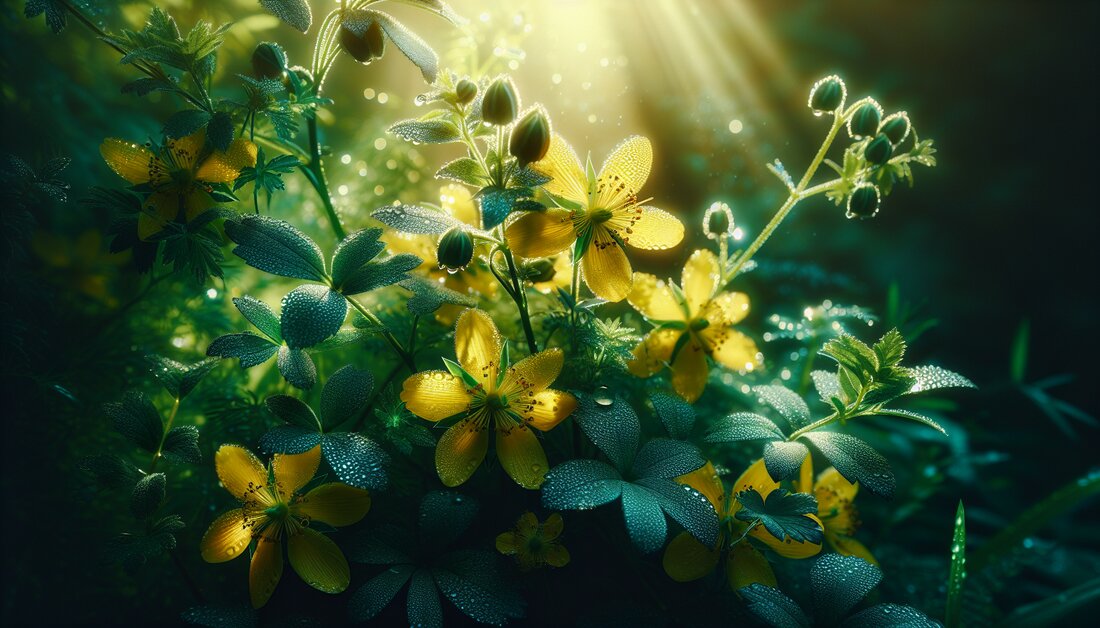 "Entdecke, wie Johanniskraut als natürliches Antidepressivum funktioniert – Wirksamkeit, Wirkmechanismus und wichtige Hinweise zur sicheren Anwendung. 🌿"