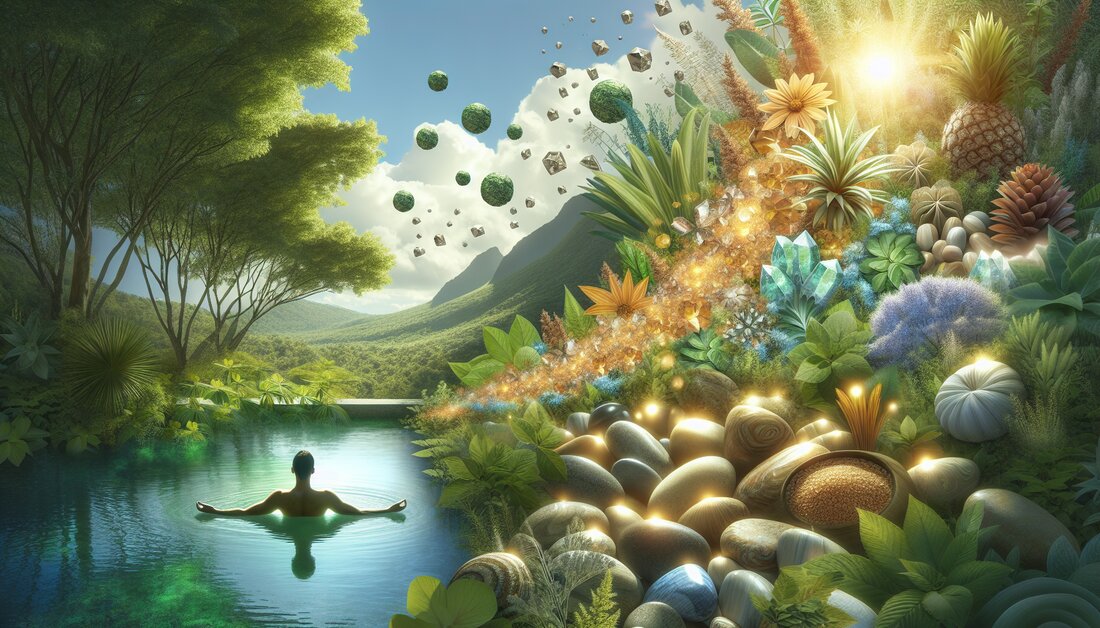 Tauch ein in die Welt der heilenden Bäder! Entdecke, wie Kräuter & Mineralien deinen Körper positiv beeinflussen können. 🌿💧#WellnessHeimisch