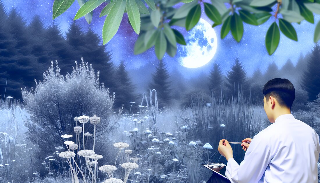 Entdecken Sie, wie Heilpflanzen im Einklang mit dem Mondrhythmus wirken – Grundlagen, wissenschaftliche Erkenntnisse und praktische Tipps.