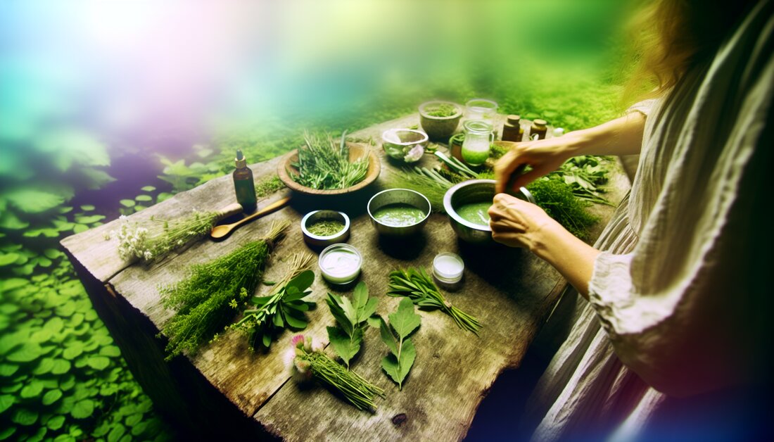 Entdecken Sie die Welt der selbstgemachten Naturkosmetik: Rezepte, wissenschaftliche Grundlagen und Sicherheitstipps mit Kräutern.