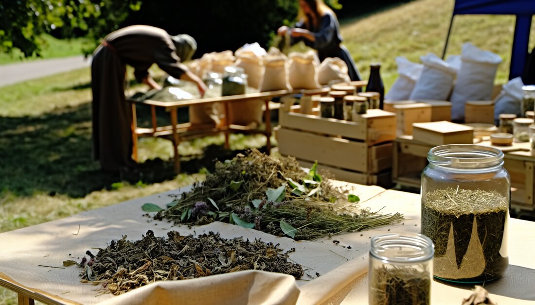 Erfahren Sie, wie Sie Wildkräuter optimal trocknen und lagern, um deren Qualität für Küche und Naturheilkunde zu bewahren.