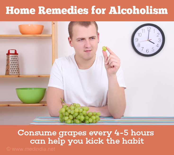 Trauben helfen Ihnen, den Alkoholismus loszuwerden