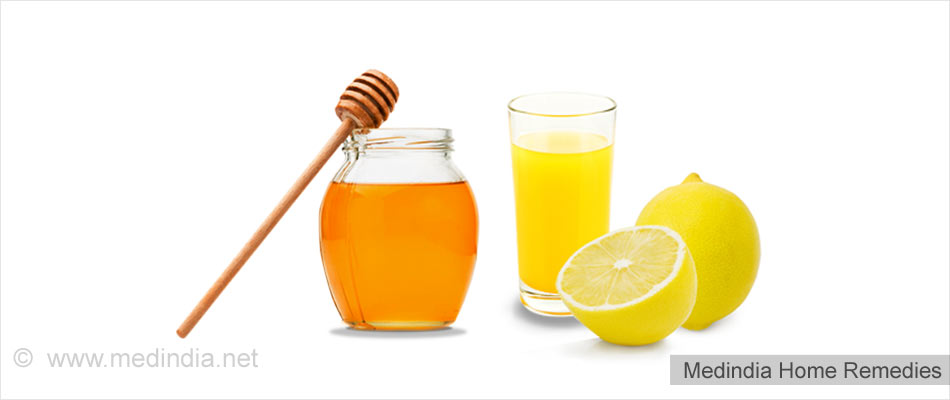Hausmittel gegen Blinddarmentzündung: Honig und Zitronensaft