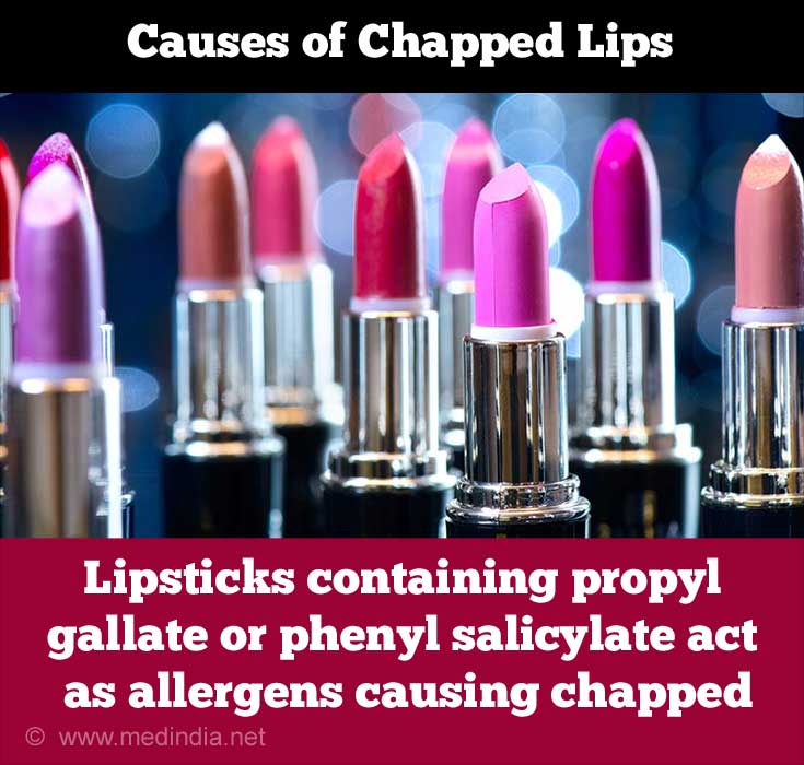 Lippenstifte verursachen spröde Lippen