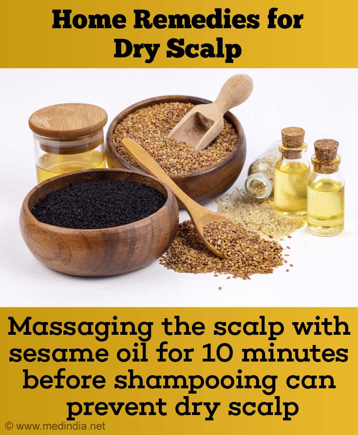 Sesamöl-Massage für trockene Kopfhaut