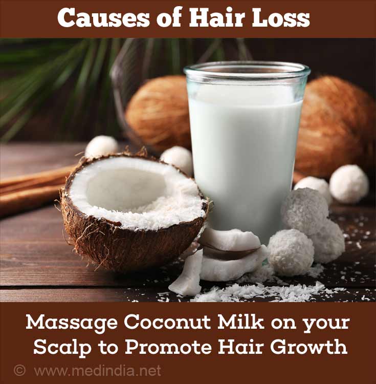 Kokosmilch fördert das Haarwachstum