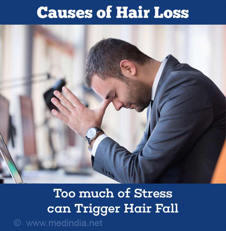 Stress verursacht Haarausfall