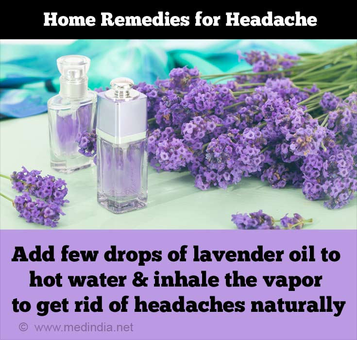Verwenden Sie Lavendelöl, um Kopfschmerzen loszuwerden 