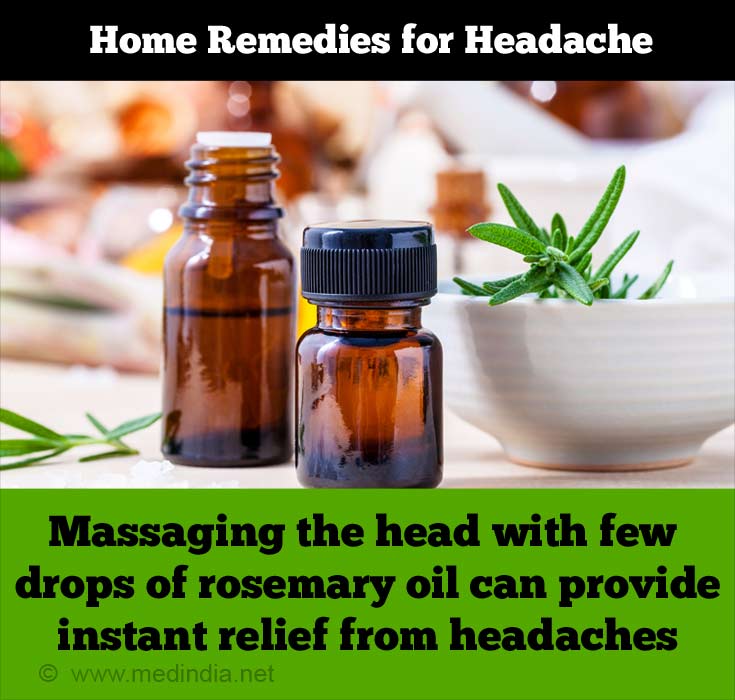 Verwenden Sie Rosmarinöl, um Kopfschmerzen zu lindern