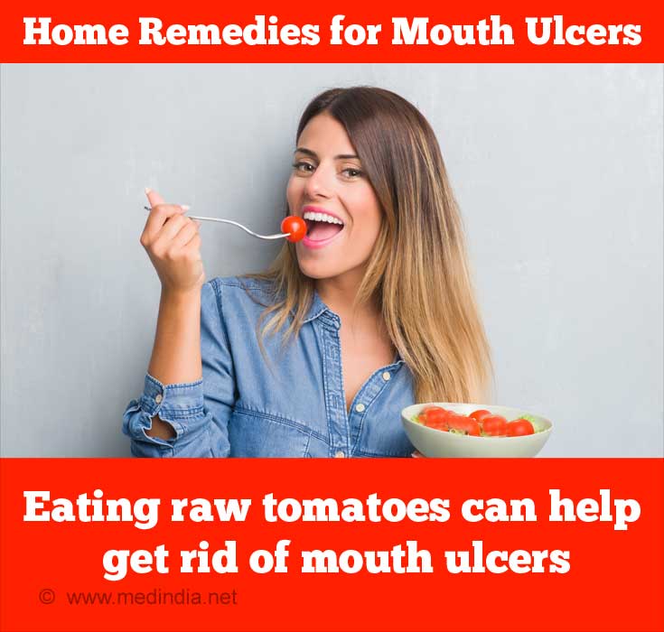 Tomaten helfen, Mundgeschwüre loszuwerden