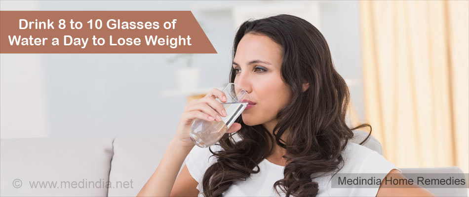 Hausmittel gegen Fettleibigkeit: Wasser trinken