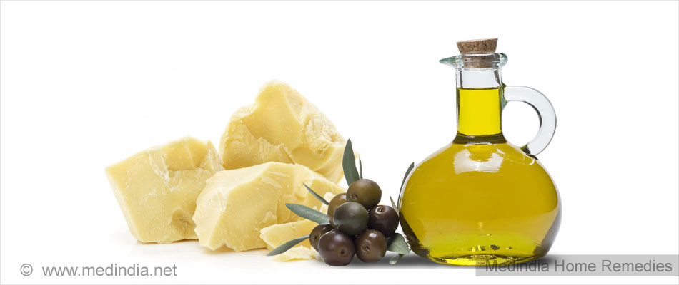 Olivenöl und Kakaobutter