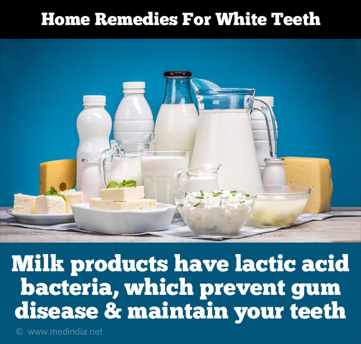 Tipps zur Erhaltung weißer Zähne: Milchprodukte